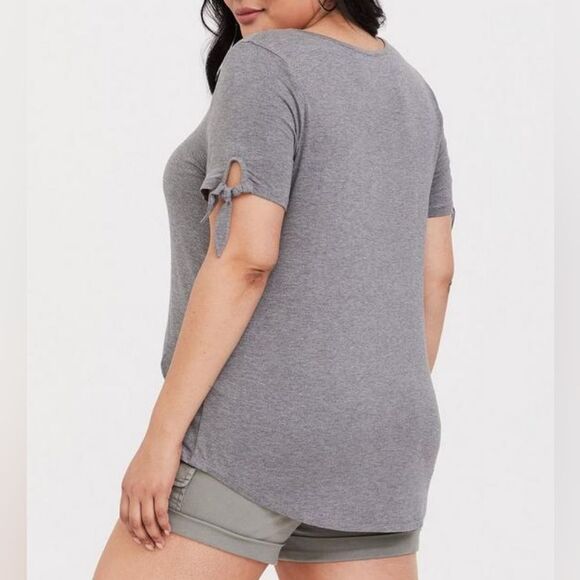 🐢 Torrid Super Soft Knits Indoorsy T-Shirt Size 4X - Picture 4 of 11